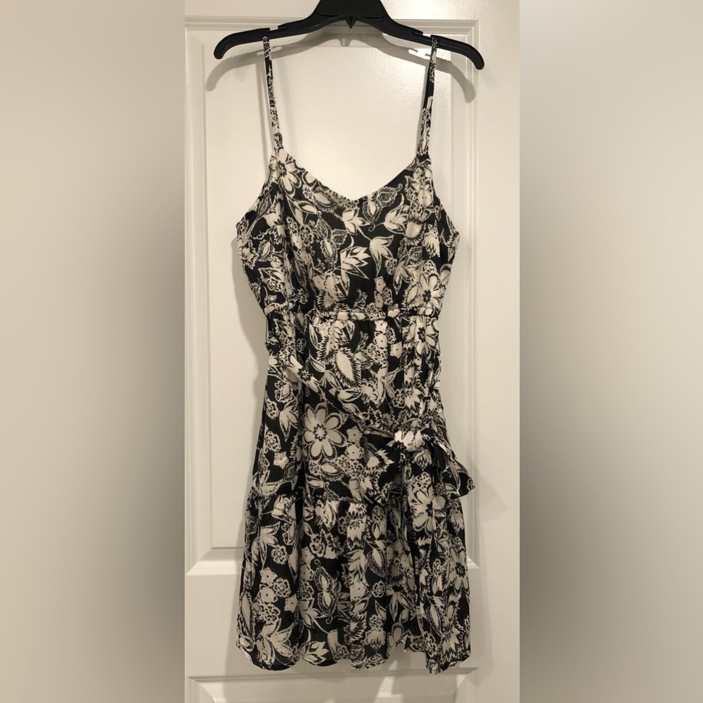 Nine West Jojo Spaghetti Strap Tiered Mini Dress